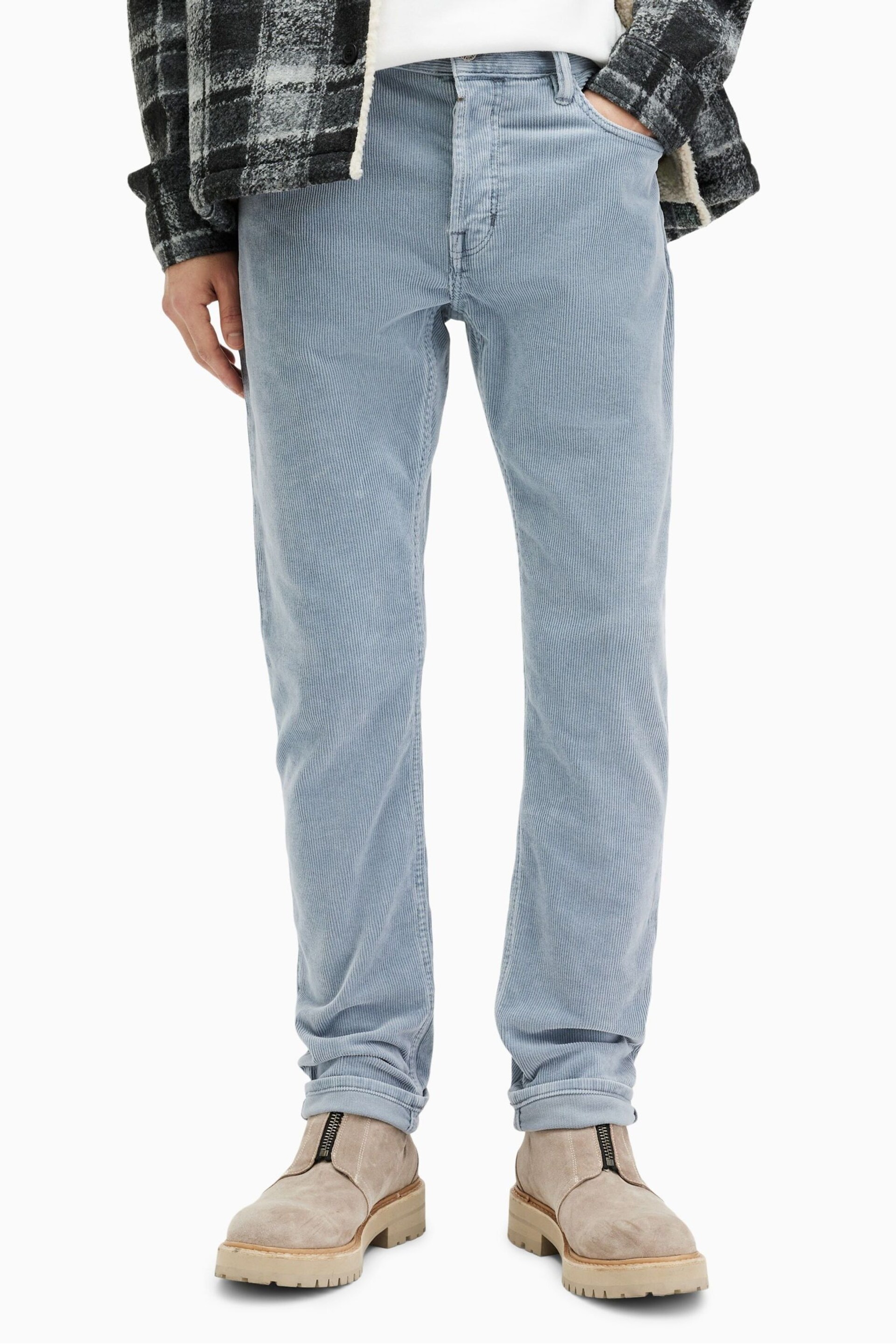 AllSaints Blue Rex Corduroy Jeans - Image 1 of 6