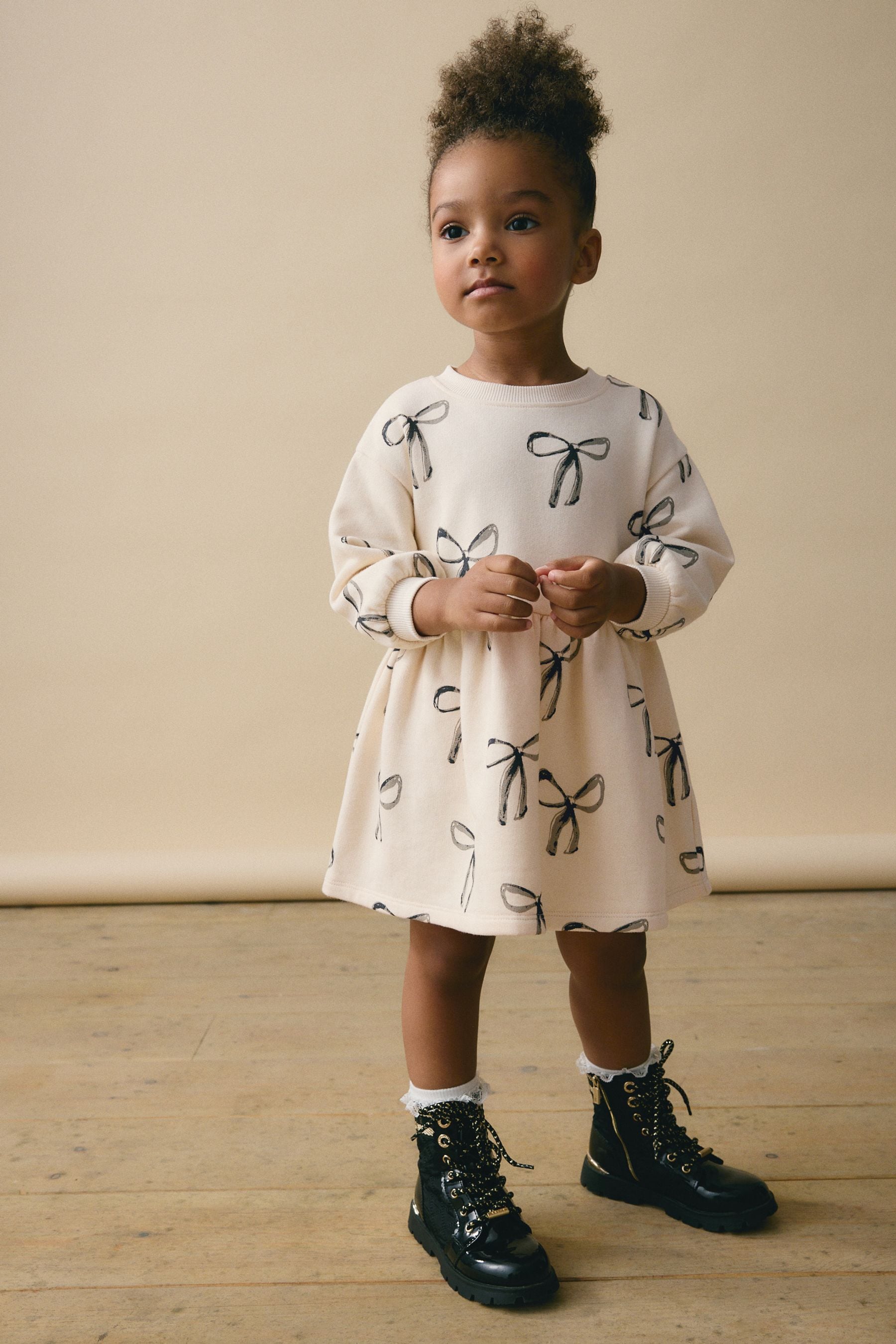 Puff sleeve jumper dress top