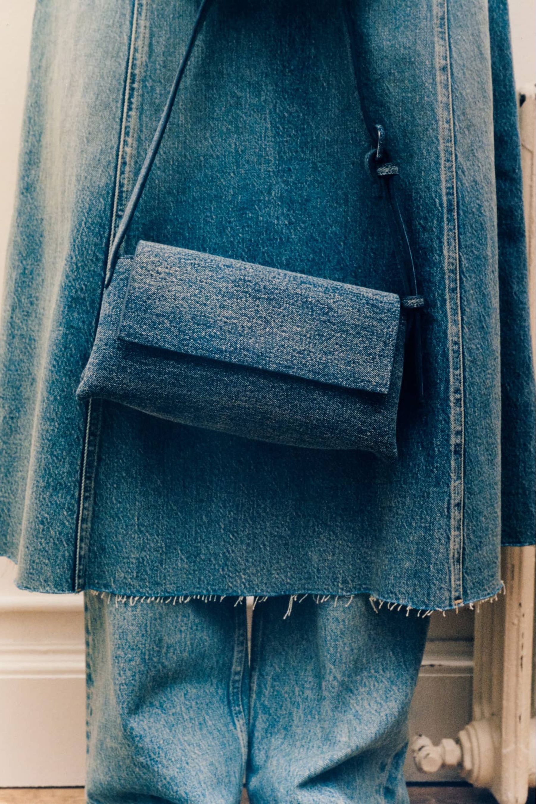 Mango blue bag shop