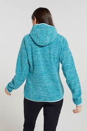 Mountain Warehouse Blue Womens Lleyn Melange Full Zip Fleece - Image 4 of 5