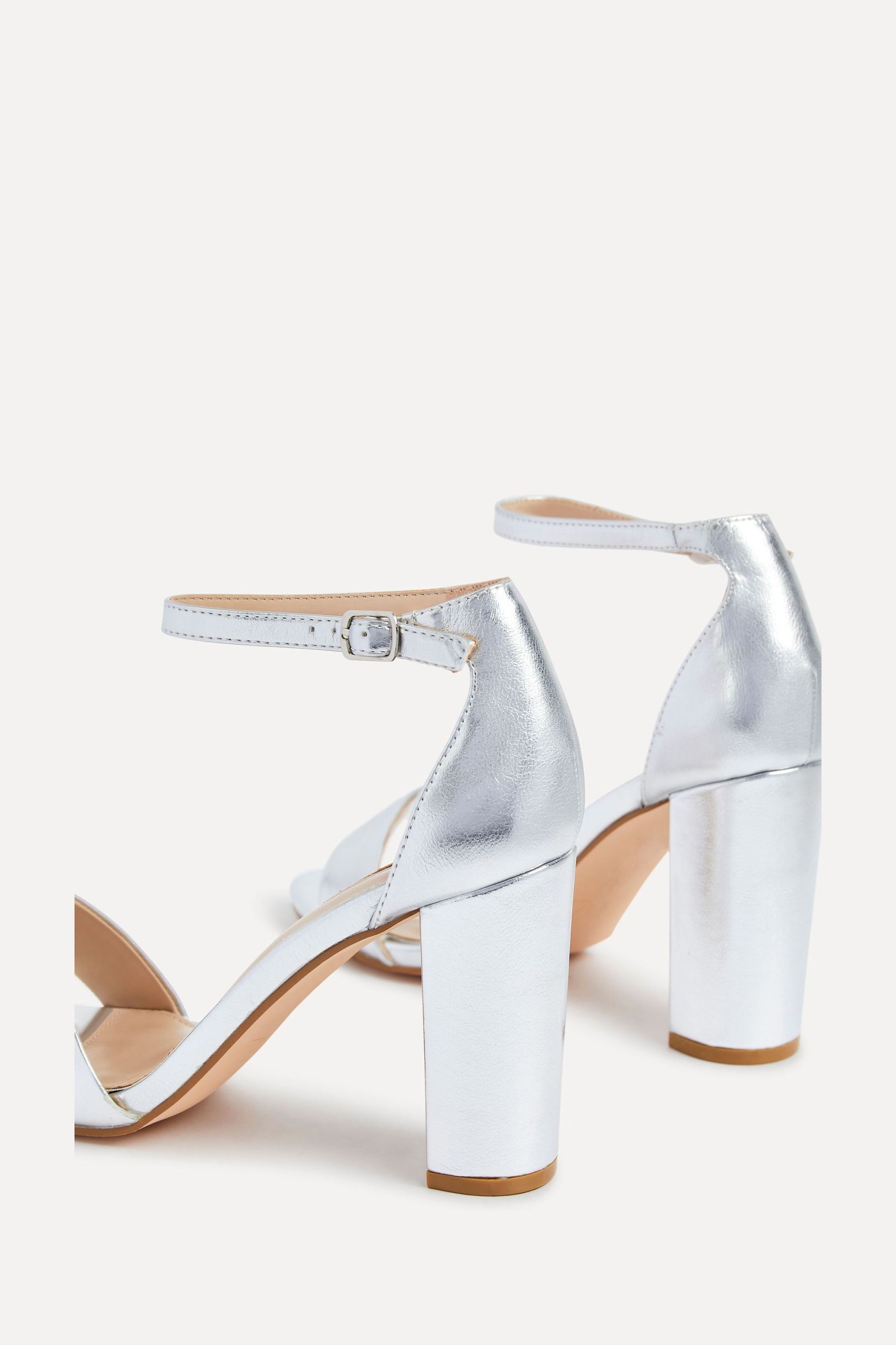 Ted baker grey suede barely there block heeled sandals on sale