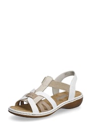 Rieker Womens Elastic Stretch Sandals - Image 1 of 9