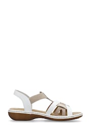 Rieker Womens Elastic Stretch Sandals - Image 2 of 9