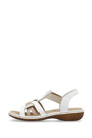 Rieker Womens Elastic Stretch Sandals - Image 3 of 9