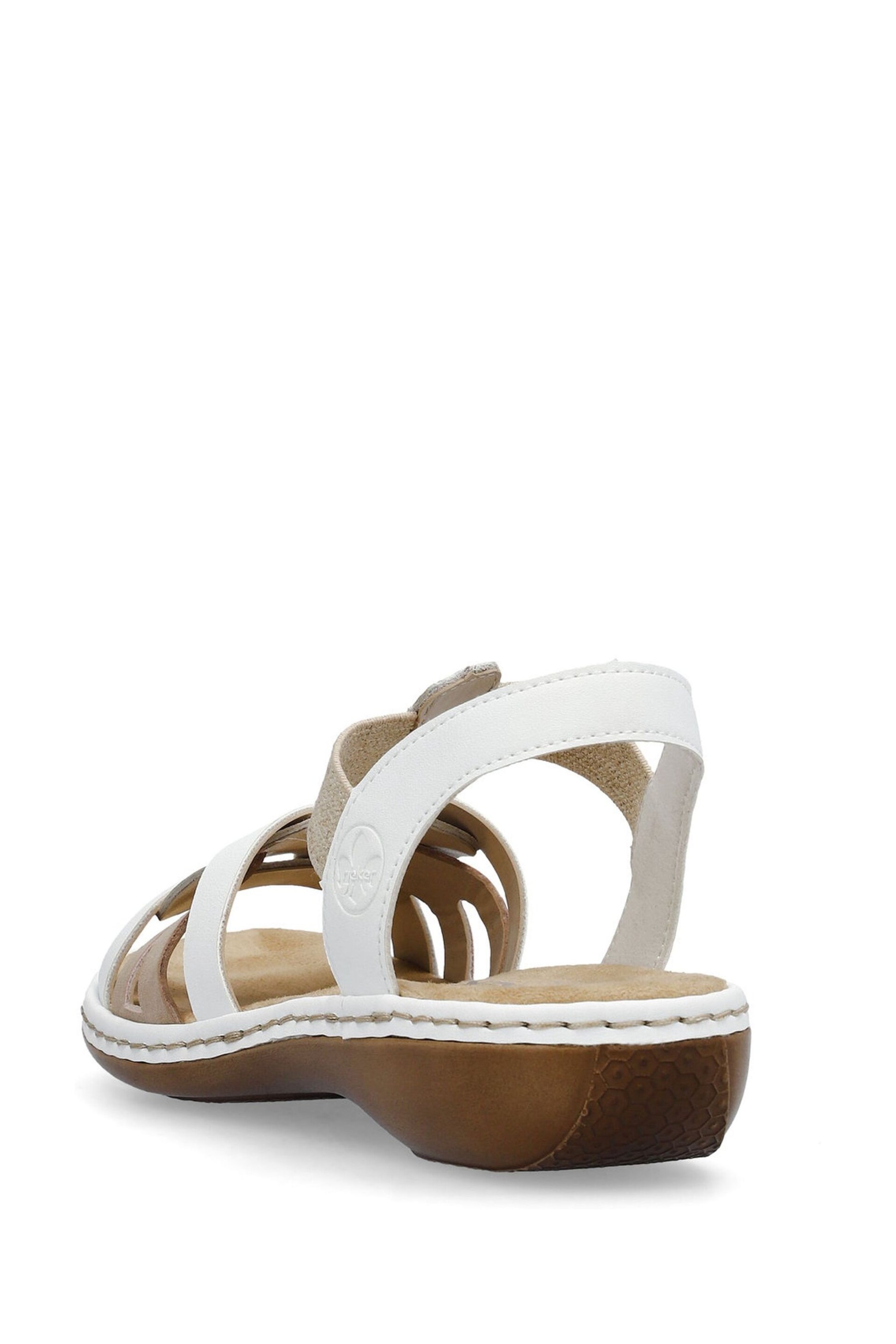 Rieker Womens Elastic Stretch Sandals - Image 6 of 9