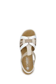 Rieker Womens Elastic Stretch Sandals - Image 8 of 9