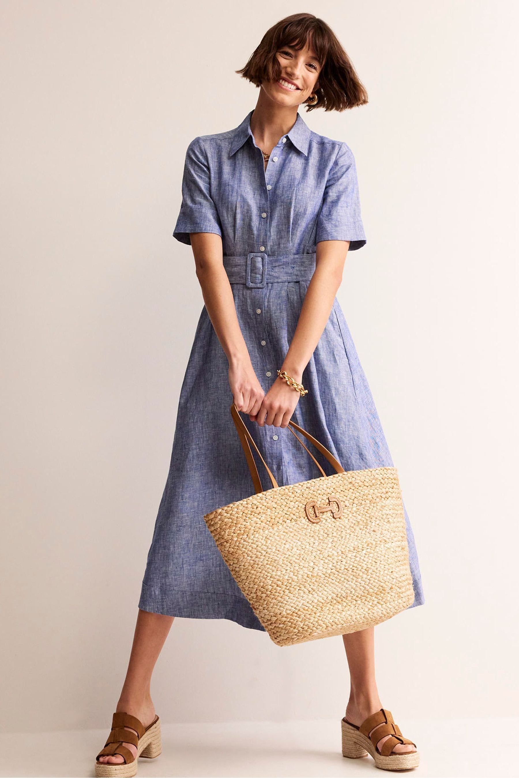 Boden linen shirt dress cheap