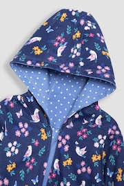 JoJo Maman Bébé Blue Bird Appliqué Reversible Hoodie - Image 8 of 8