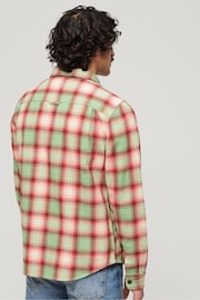 Superdry Green Vintage Check Overshirt - Image 3 of 6
