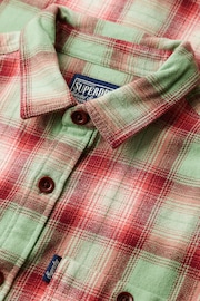 Superdry Green Vintage Check Overshirt - Image 5 of 6