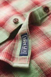 Superdry Green Vintage Check Overshirt - Image 6 of 6
