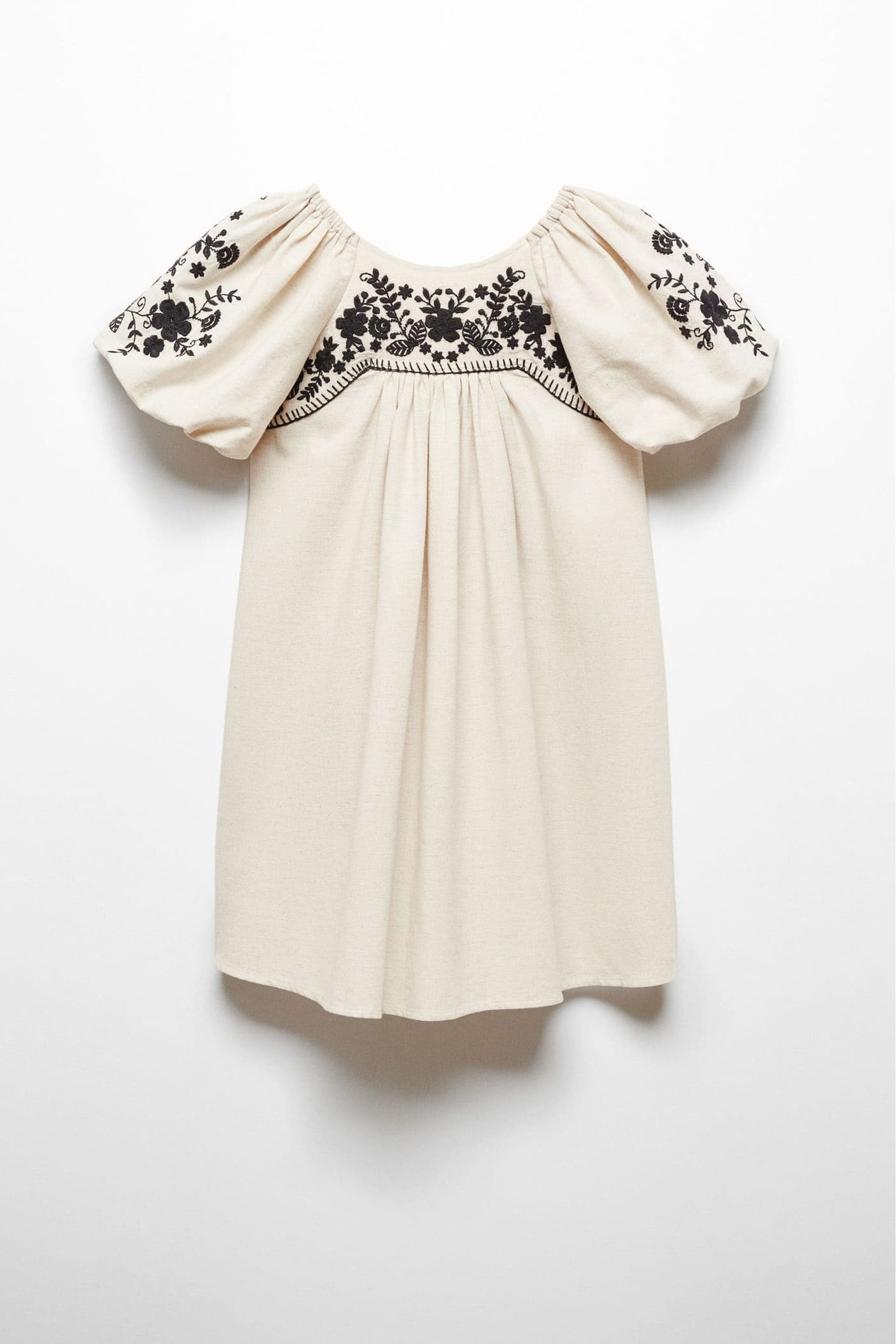 Buy Mango Brown Floral Embroidery Dress from the Next UK online shop