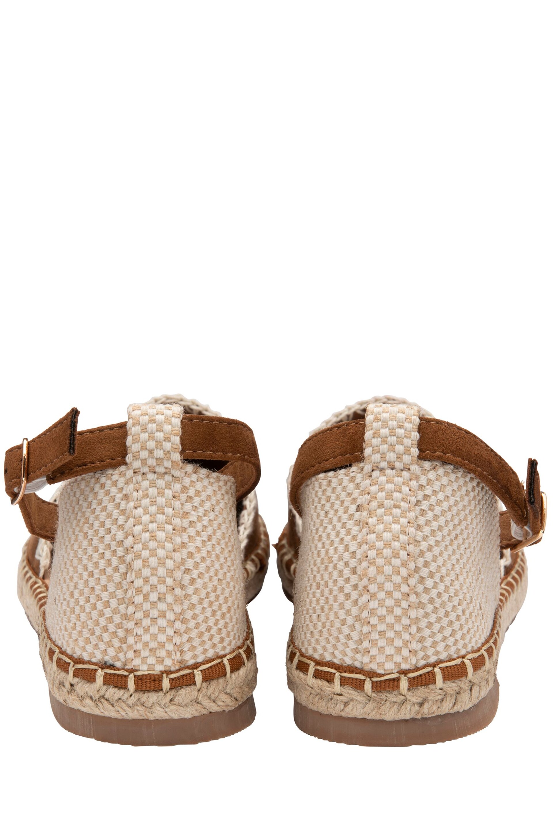 Dunlop Brown Flat Espadrille Sandals - Image 3 of 4