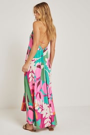 River Island Purple Tropical Maxi Dress - Image 3 of 5