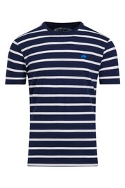 Raging Bull Blue Breton Stripe T-Shirt - Image 10 of 10