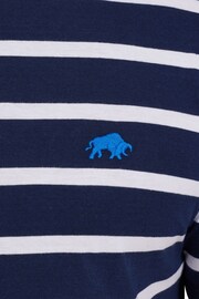 Raging Bull Blue Breton Stripe T-Shirt - Image 9 of 10