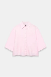 Mint Velvet Pink Linen Shirt - Image 3 of 4