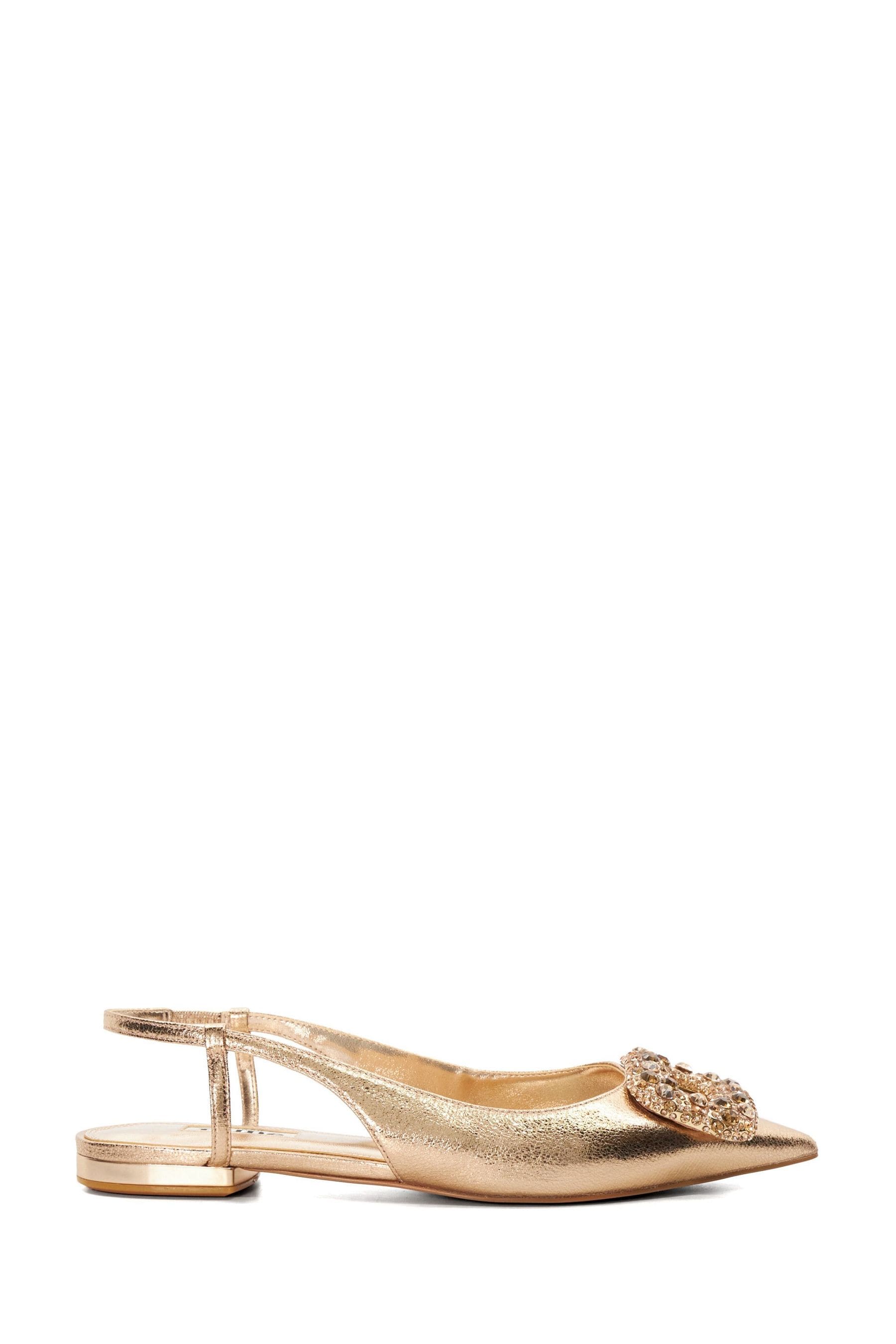 Gold slingback flats discount