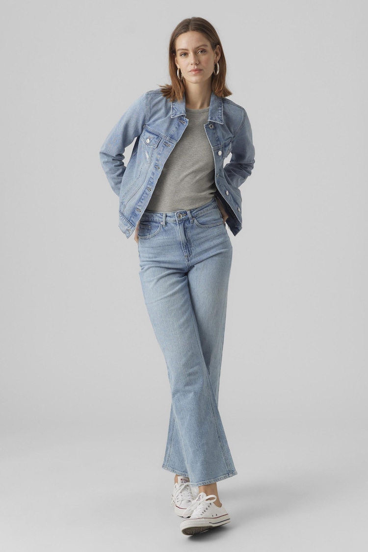 VERO MODA Blue Relaxed Fit Denim Jacket - Image 2 of 4