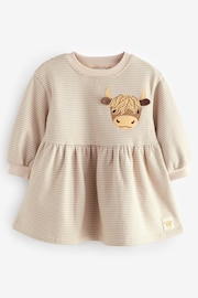 Cream Long Sleeve Jumper Dress (3mths-7yrs) - Image 1 of 4