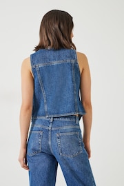 Hush Blue Sarina Denim Waistcoat - Image 2 of 5