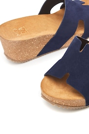 Moda in Pelle Hollie H Band Mules Cork Wedges - Image 4 of 4