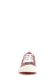 Rocket Dog Pink Jazzin Aloe Stripe Cotton Trainers - Image 4 of 5