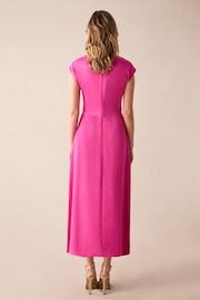 Ro&Zo Pink Arabella Satin Keyhole Front Dress - Image 2 of 4