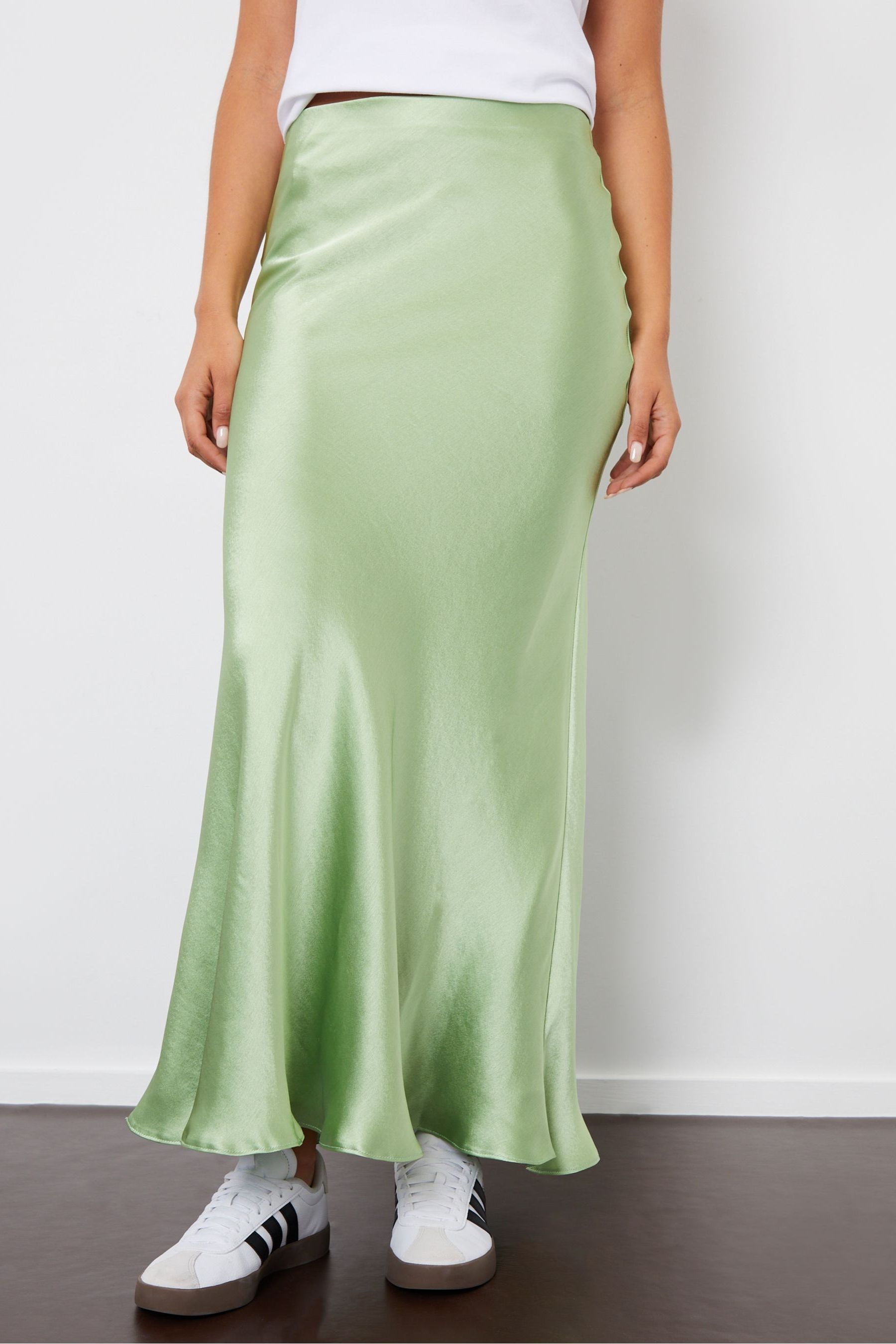 Next green maxi skirt store