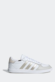 adidas Pink/White Breaknet Sleek Trainers - Image 1 of 10