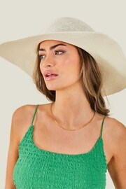 Accessorize Natural Packable Floppy Hat - Image 3 of 3