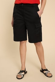 White Stuff Black Cargo Everleigh Shorts - Image 1 of 7