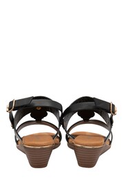 Dunlop Black Wedge Open-Toe Sandals - Image 3 of 4