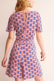 Boden Red Tall Smocked Jersey Playsuit - Image 3 of 5