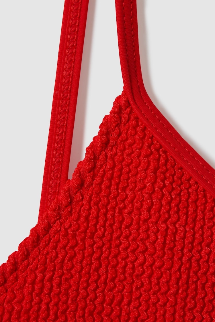 Good American Bright Red Good American Always Fits Textured Swimsuit - Image 4 of 4