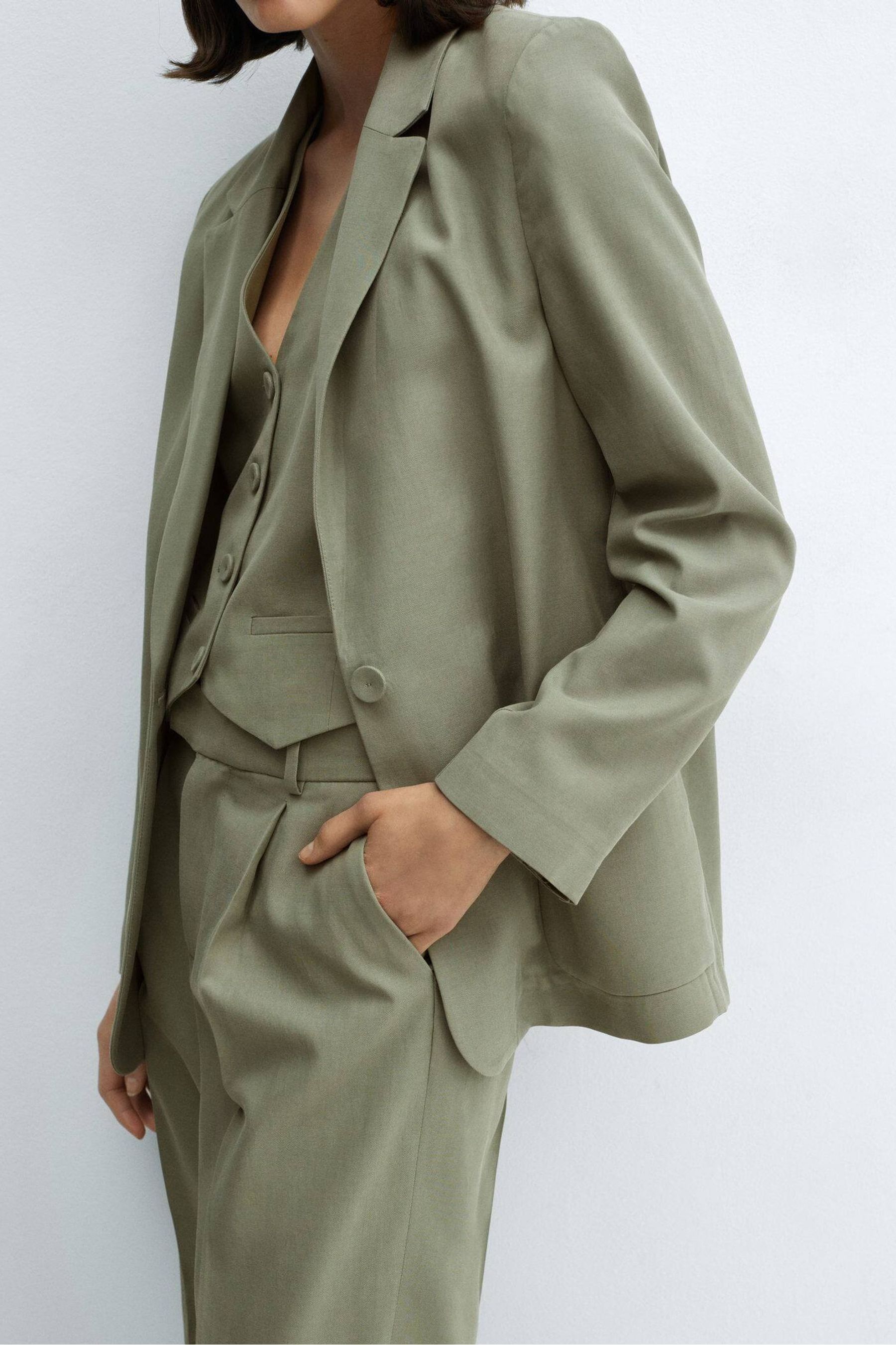 Buy Mango Green Pockets Suit Blazer from the Next UK online shop