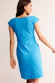 Boden Blue Petite Florrie Broderie Jersey Dress - Image 2 of 5