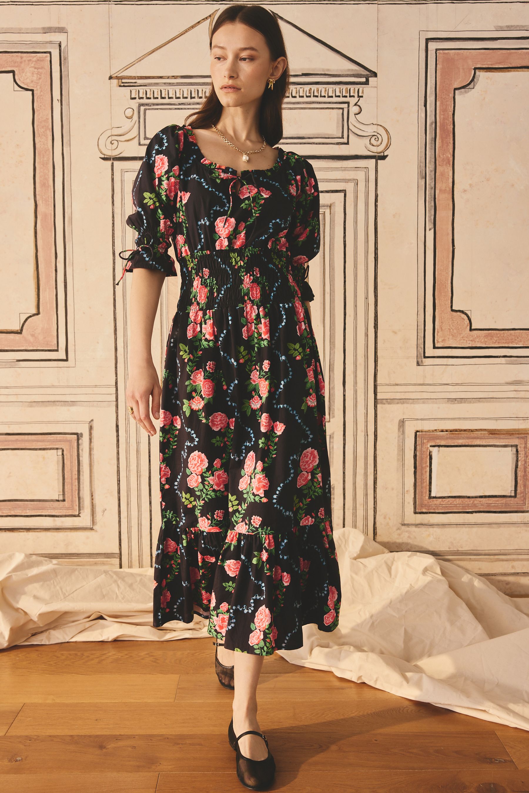 Buy Cath Kidston Rose 100 Cotton Short Sleeve Tea Dress from Next Malta