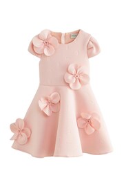 Baker by Ted Baker Pink Corsage Scuba Dress - Image 5 of 8