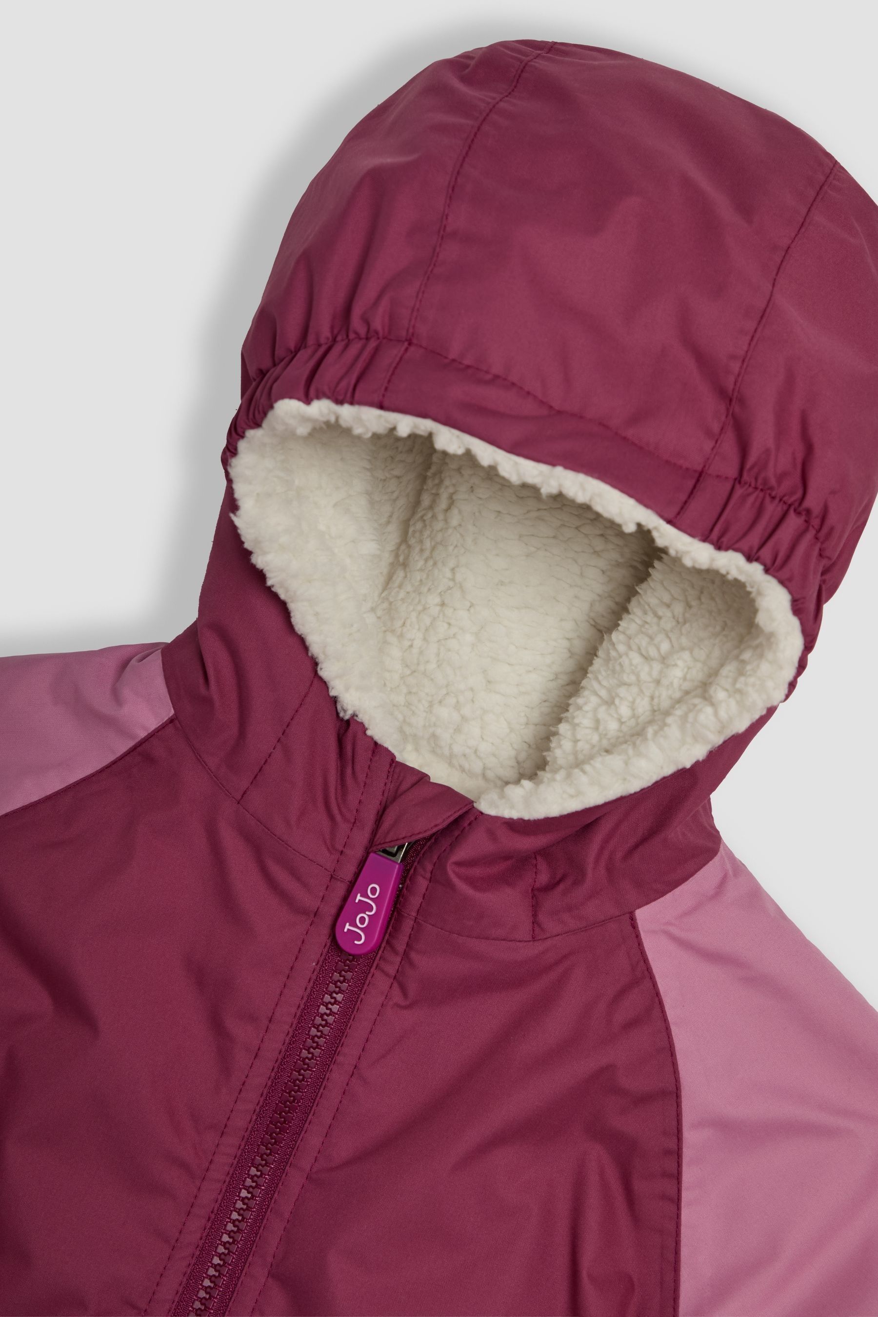 Pink reversible sherpa jacket outlet