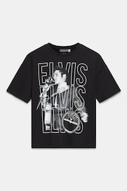 Mint Velvet Black Elvis Graphic T-Shirt - Image 4 of 6