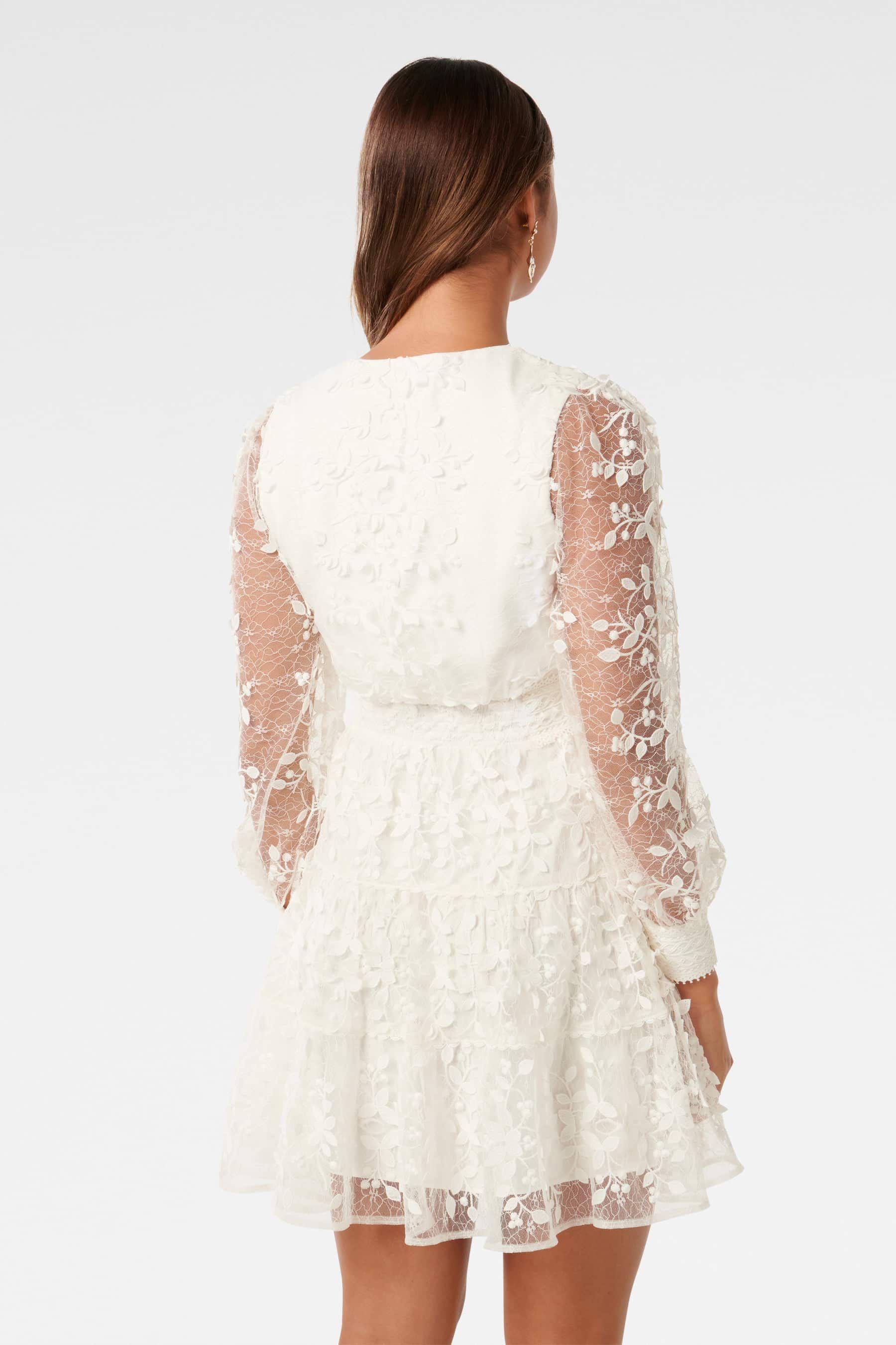 Forever new white lace dress discount