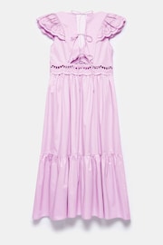 Mint Velvet Purple Cotton Maxi Dress - Image 4 of 4