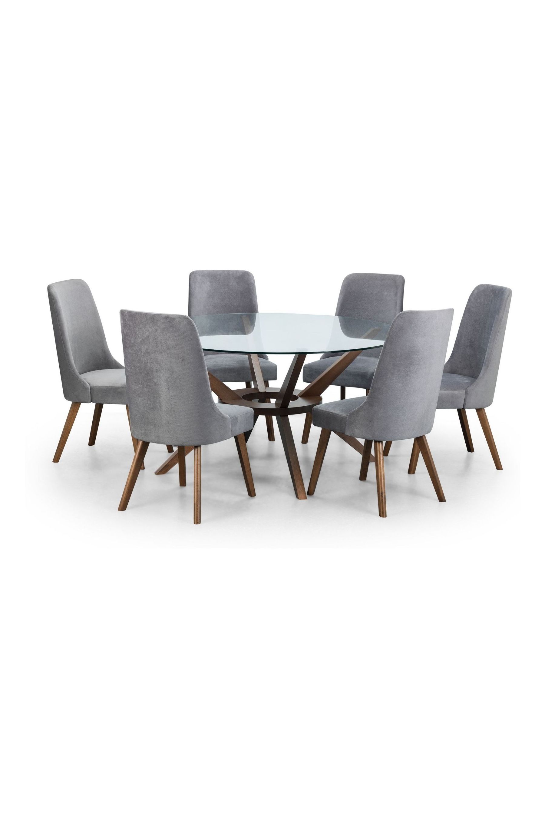 Buy Julian Bowen Dusk Grey Huxley Dining Chairs Set Of 2 from the Next UK online shop