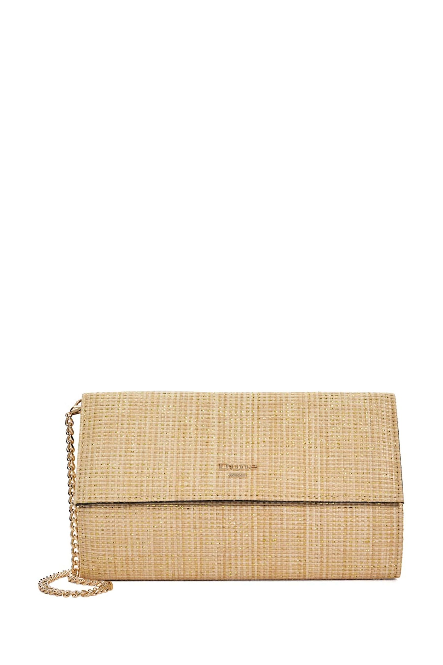 Buy Dune London Gold Ballads Structured Foldover Clutch Bag from Next Luxembourg