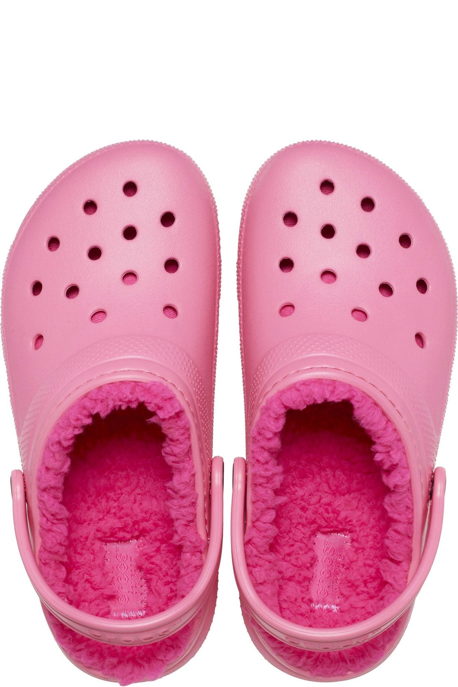 Buy Crocs Pink Fluffy Kids Lined Clogs from Next Denmark