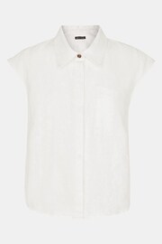 Whistles Olivia Linen White Waistcoat - Image 5 of 5