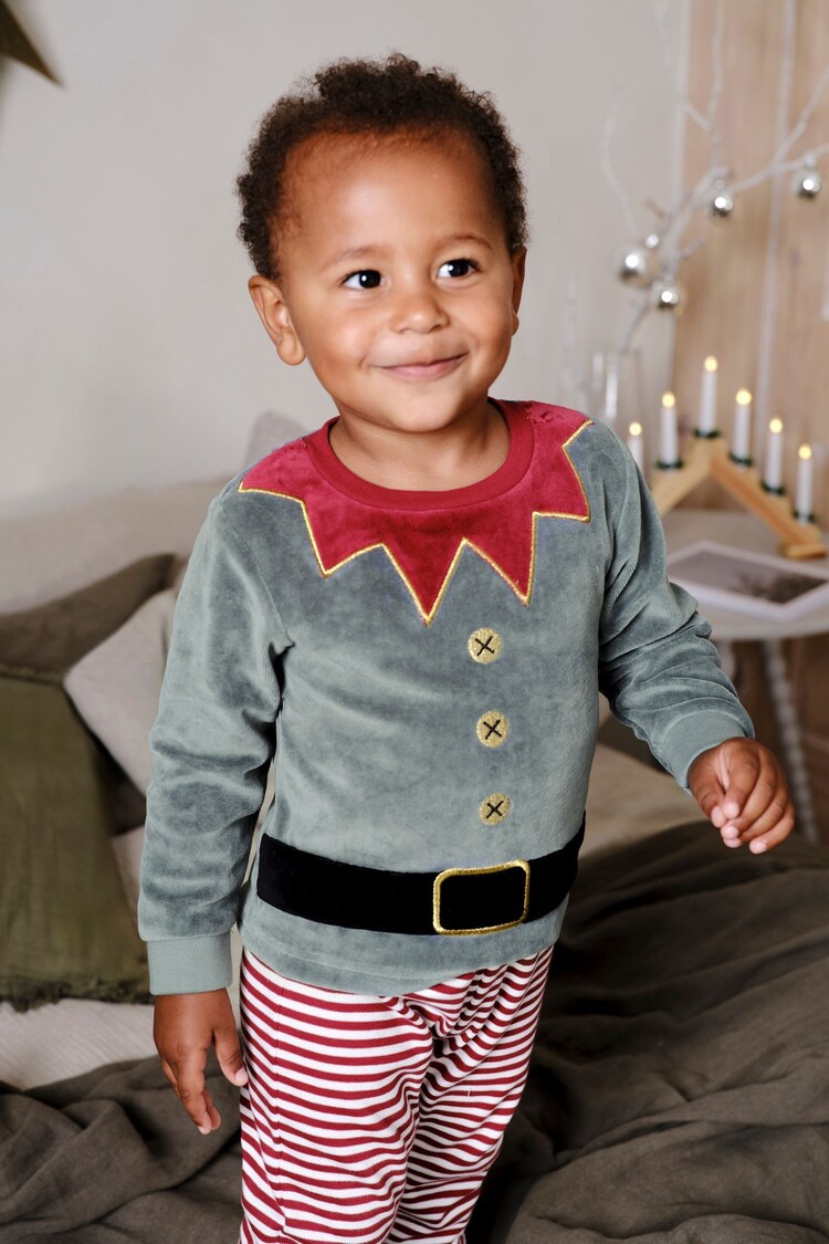 Buy JoJo Maman Bébé Red Christmas Jersey Pyjamas from Next Taiwan