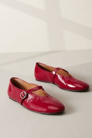 Red Signature Leather Mary Jane Shoes - Image 1 of 5