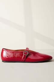 Red Signature Leather Mary Jane Shoes - Image 2 of 5